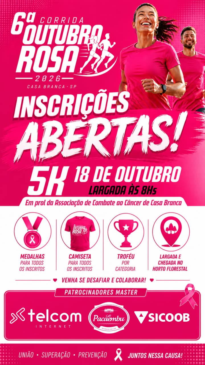 6ª Corrida Outubro Rosa