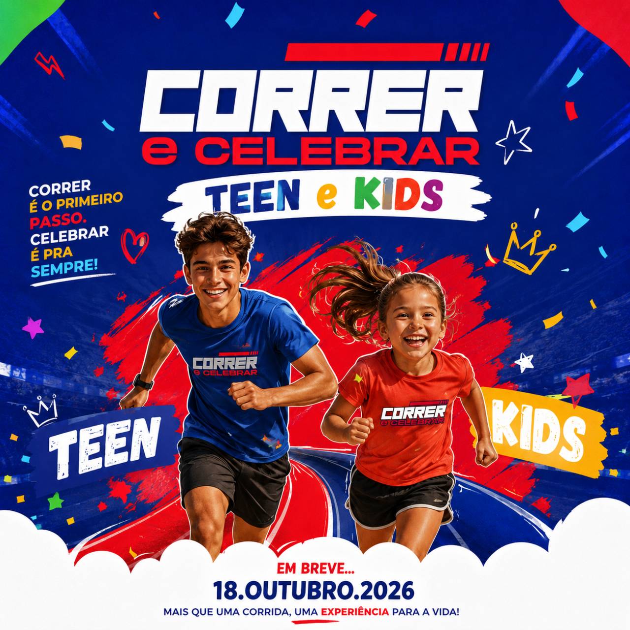 Correr e Celebrar Teen & Kids