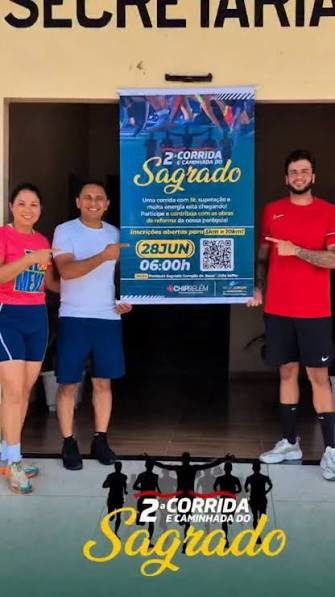 2ª Corrida e Caminhada do Sagrado  Fé em Movimento