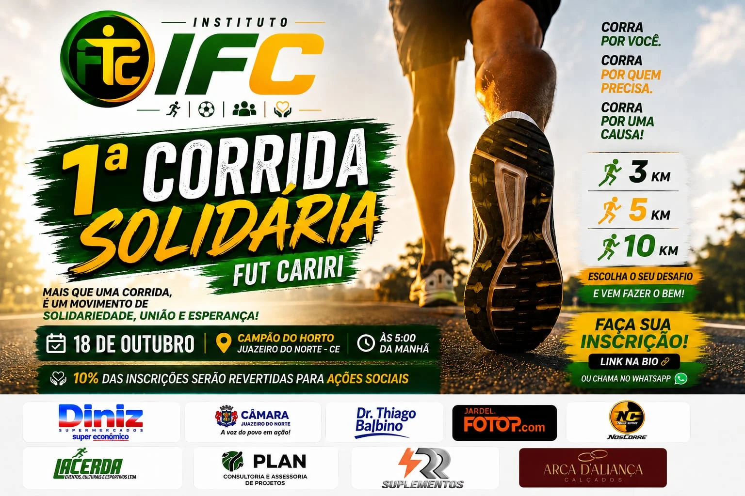 ?1ª Corrida Solidária Instituto Fut Cariri