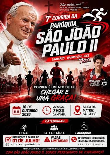 7ª Corrida da Paróquia São João Paulo II