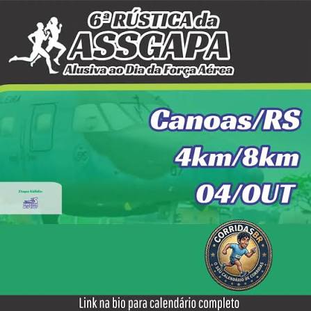 6ª Rústica da ASSGAPA - Alusiva ao dia da Força Aérea