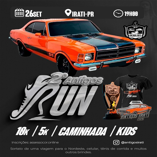 2ª ANTIGOS RUN 2026 - IRATI - PR