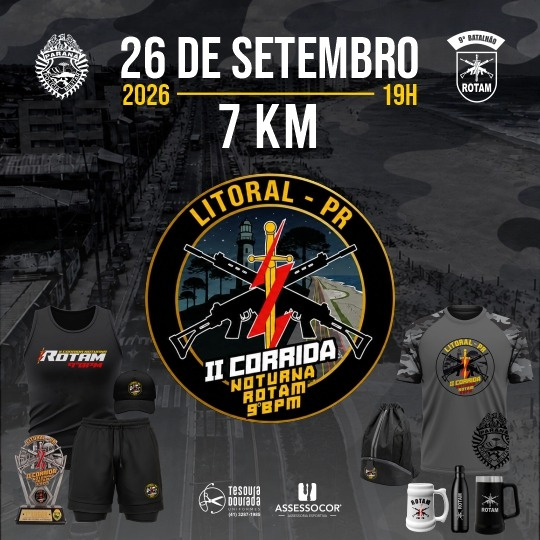 II CORRIDA NOTURNA ROTAM 9ºBPM - MATINHOS - PR