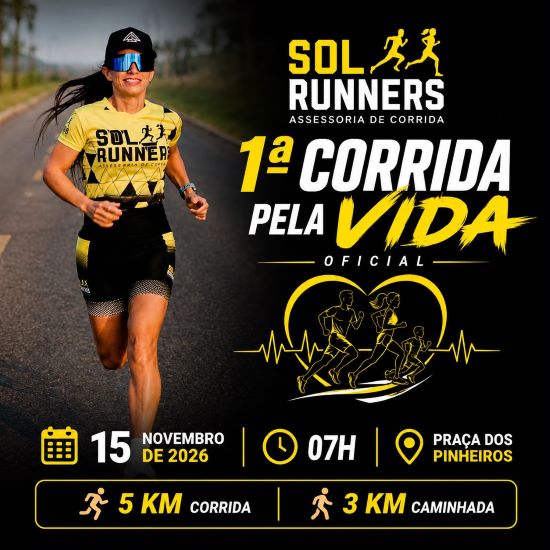 CORRIDA PELA VIDA – SOL RUNNERS - TELEMACO BORBA/PR