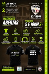 2º Corrida Rústica Em Comemoração Aos 21 Anos Da 13ª Rpm / Pmmg X Fitness Squad