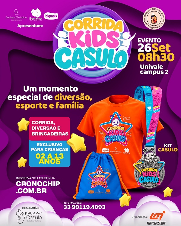 CORRIDA KIDS CASULO 2026