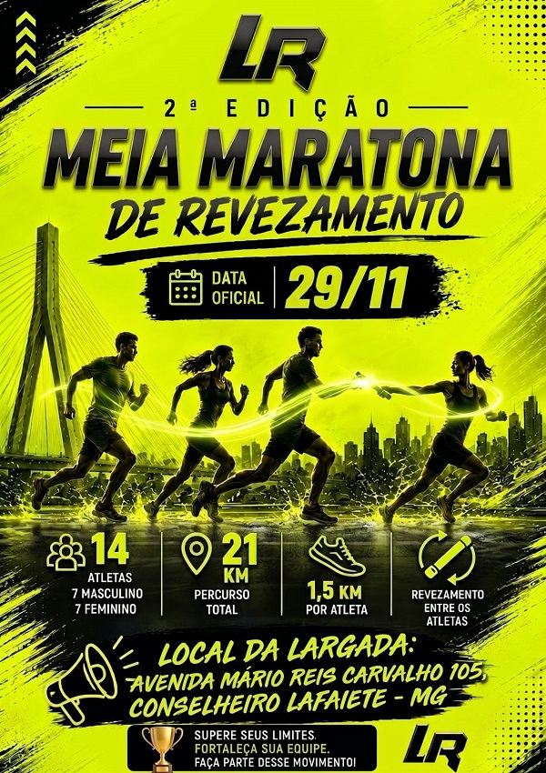 DESAFIO LR TRAINING - REVEZAMENTO 21KM POR EQUIPES