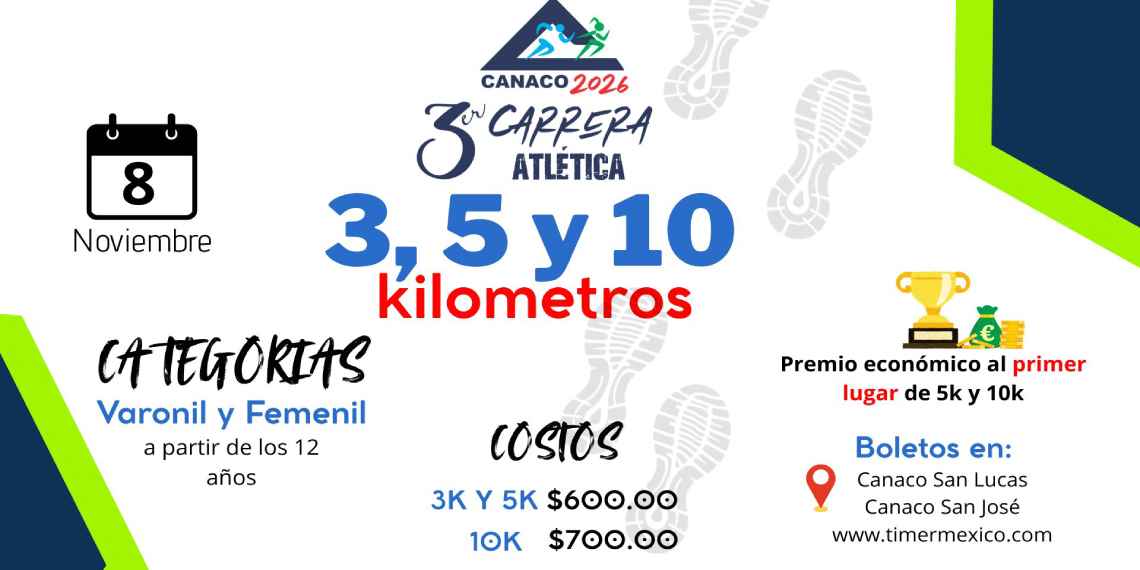 3ra Carrera Atlética CANACO 2026