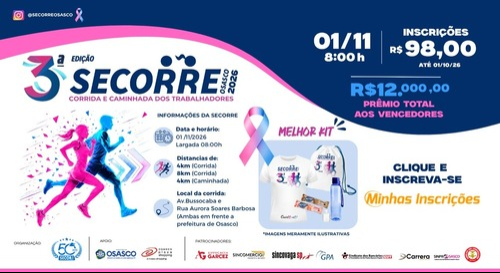 SECORRE 2026 CORRIDA E CAMINHADA