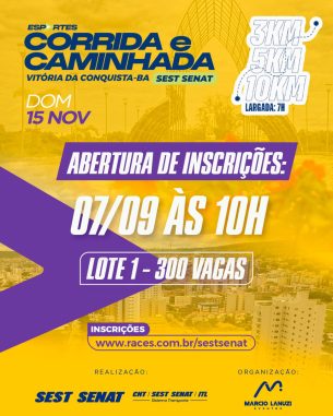 Corrida Sest Senat 2026 - Unidade Vitória Da Conquista