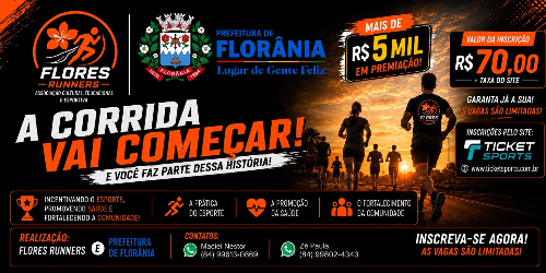 3ª CORRIDA DE EMANCIPAÇÃO POLÍTICA DE FLORÂNIA