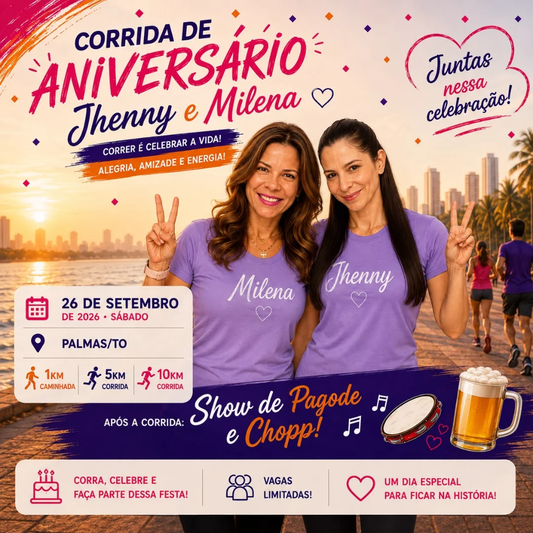 CORRIDA DE ANIVERSARIO JHENNY E MILENA
