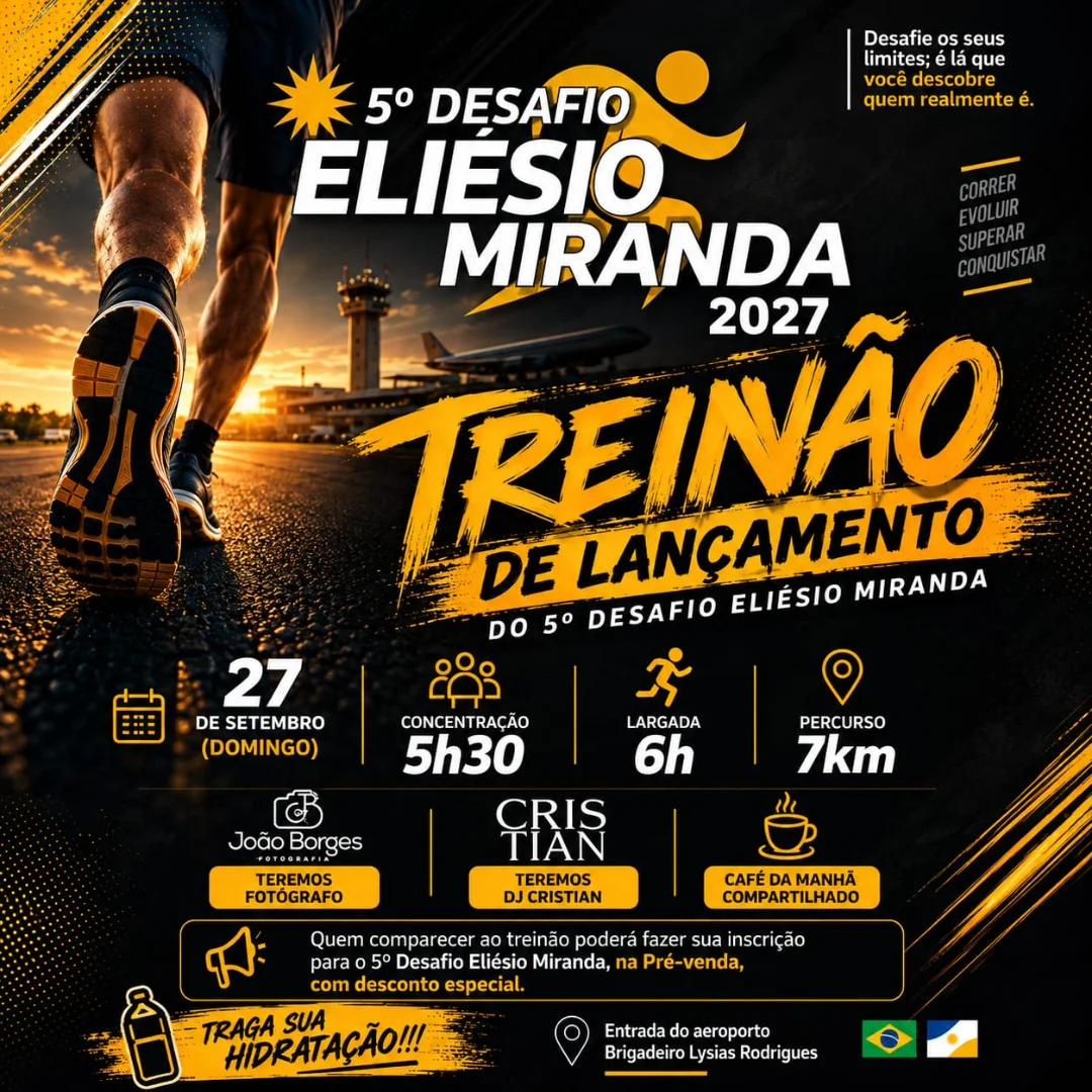 TREINÃO DE LANÇAMENTO 5º DESAFIO ELIÉSIO MIRANDA