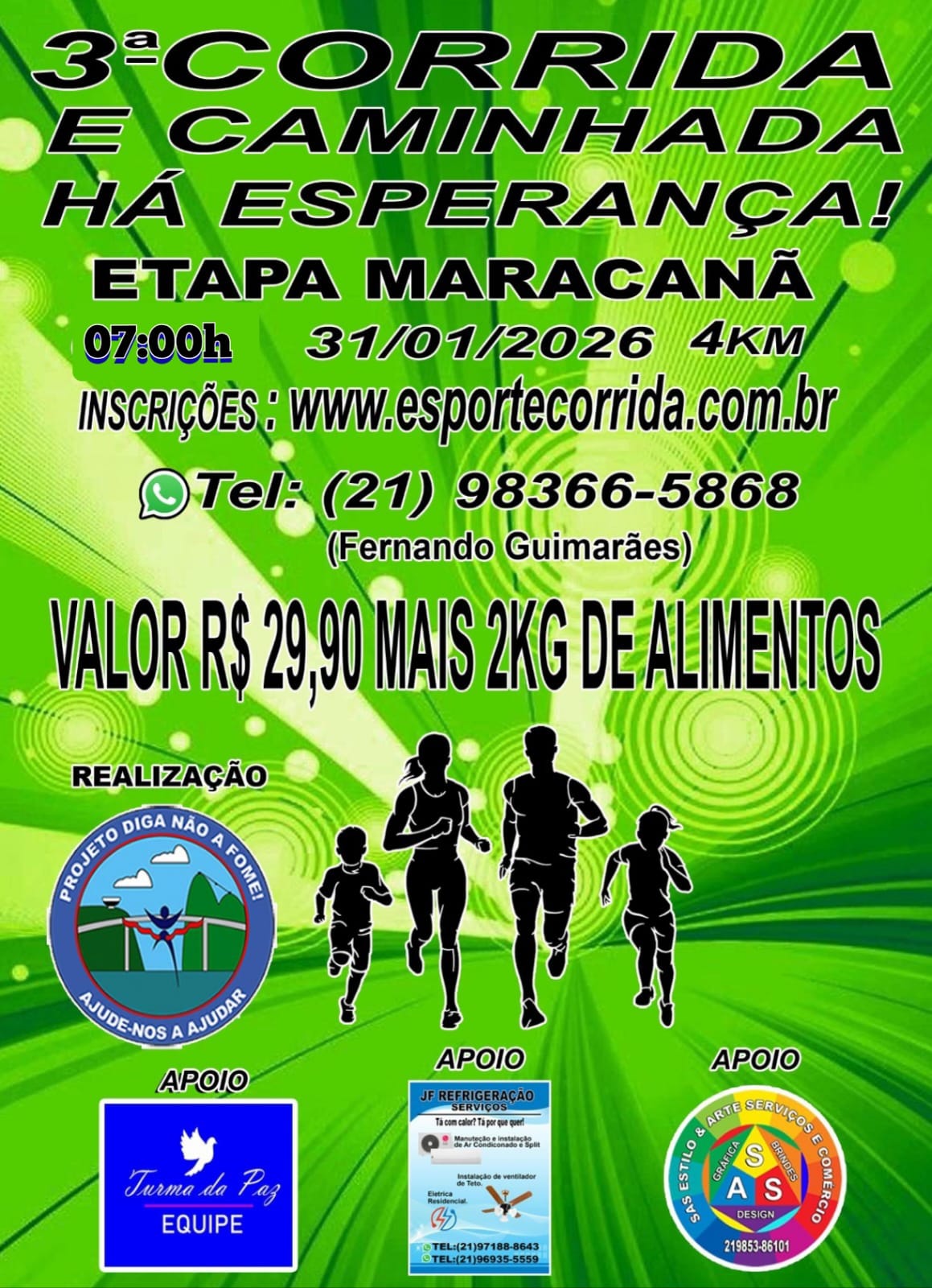 Corrida e Caminhada Solidária - Etapa Maracanã