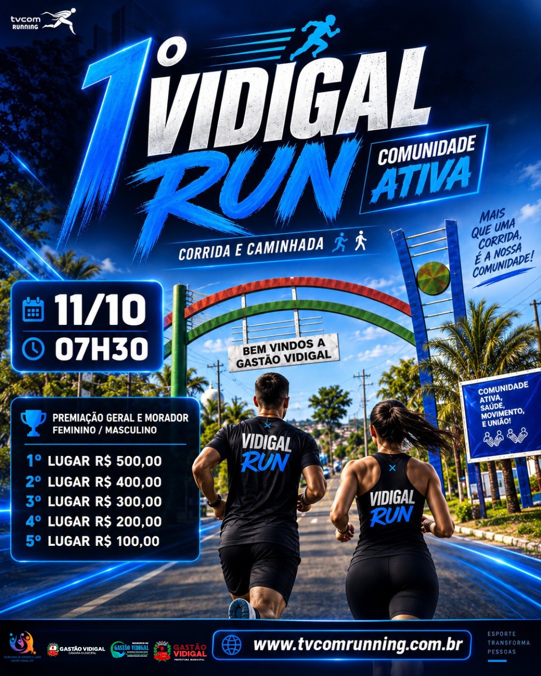1ª Corrida E Caminhada De Gastão Vidigal